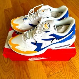 NWT Nike Men’s Air Max2 Light Premium Size 10.5 White/White-University Gold